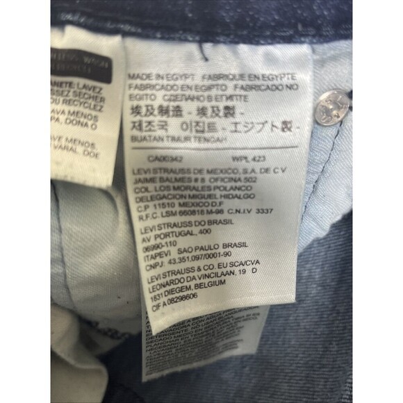 Levi's 519 Men's Jeans Slim Straight Blue Size 32 x 30 - Picture 6 of 10